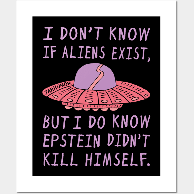 Alien Epstein Wall Art by jarhumor